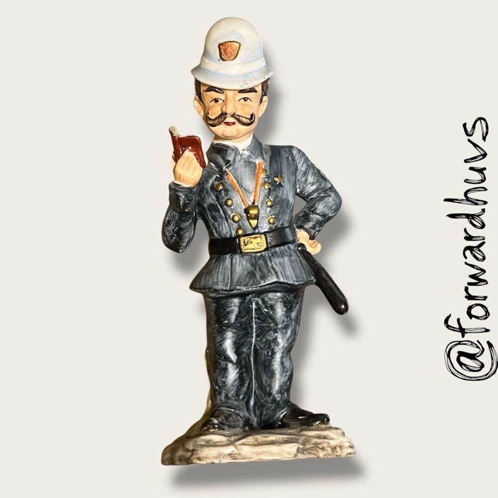 Geo Z. Lefton Hand-Painted Ceramic Policeman Figurine